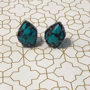 Kendra Scott Tessa in Gunmetal Vareigated Teal